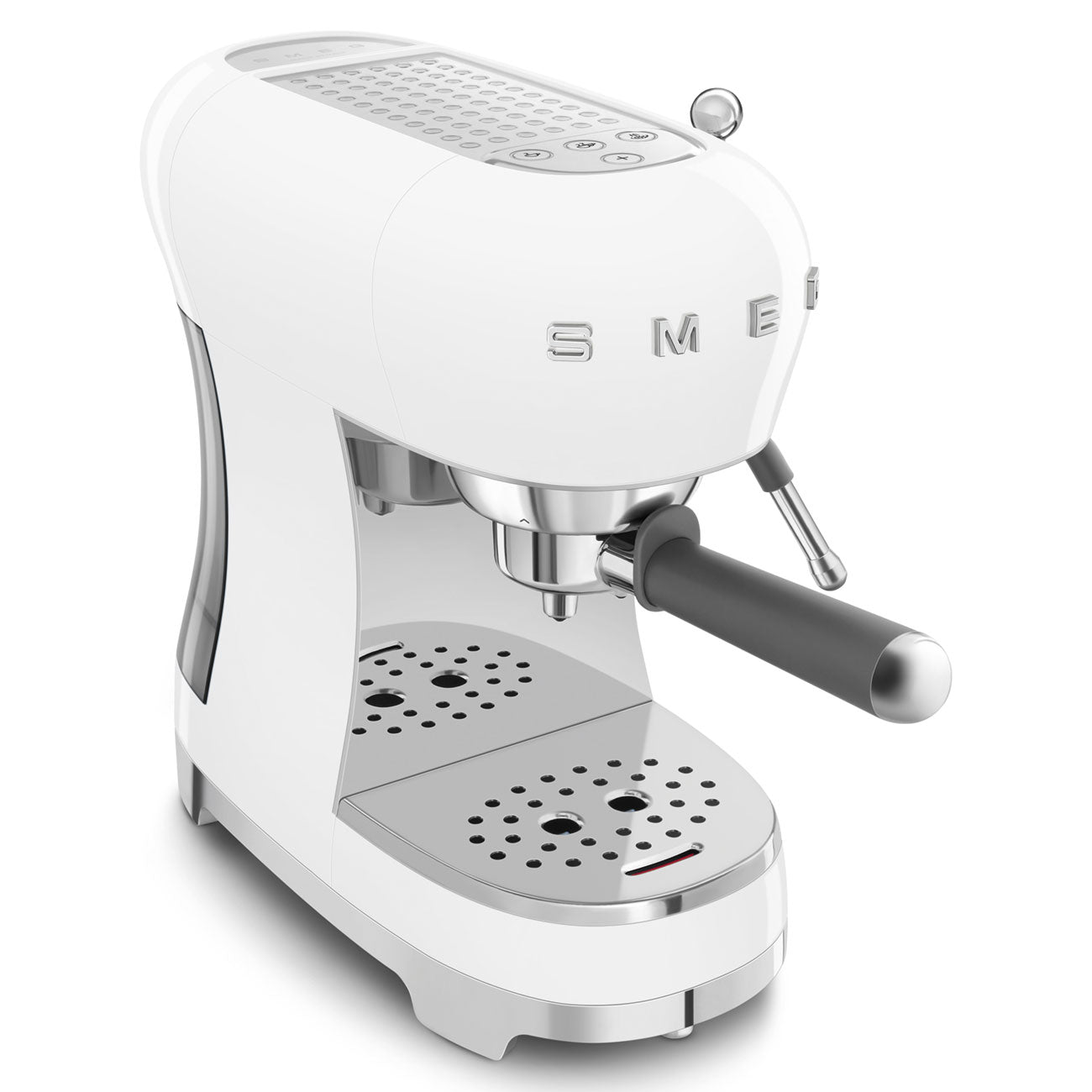 Ecf02 Espresso Coffee Machine With Steam Wand | White