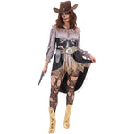 Adults Haunted Skeleton Outlaw Cowboy Hat