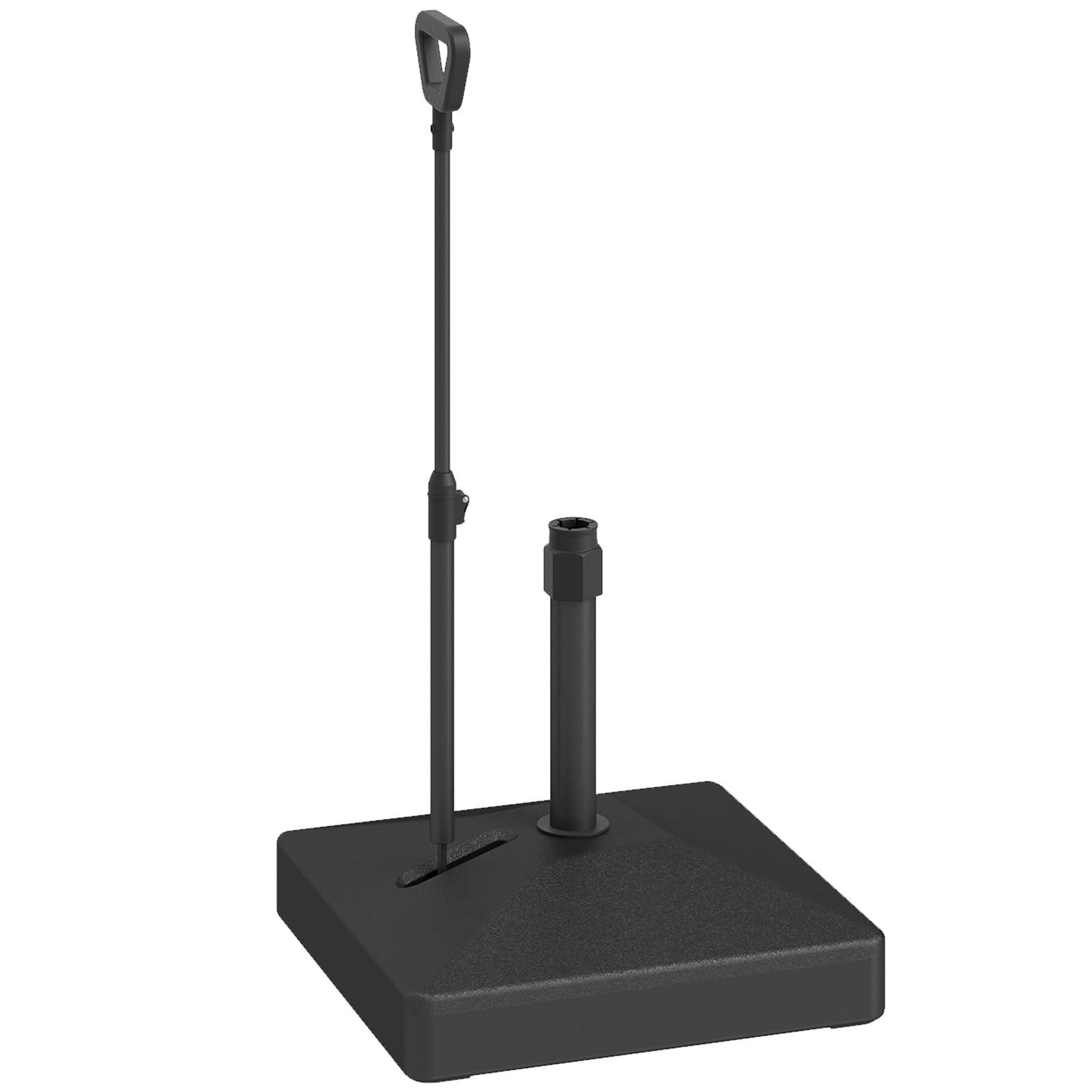 Garden Parasol Base Parasol Stand, Sand/water Filled, Black