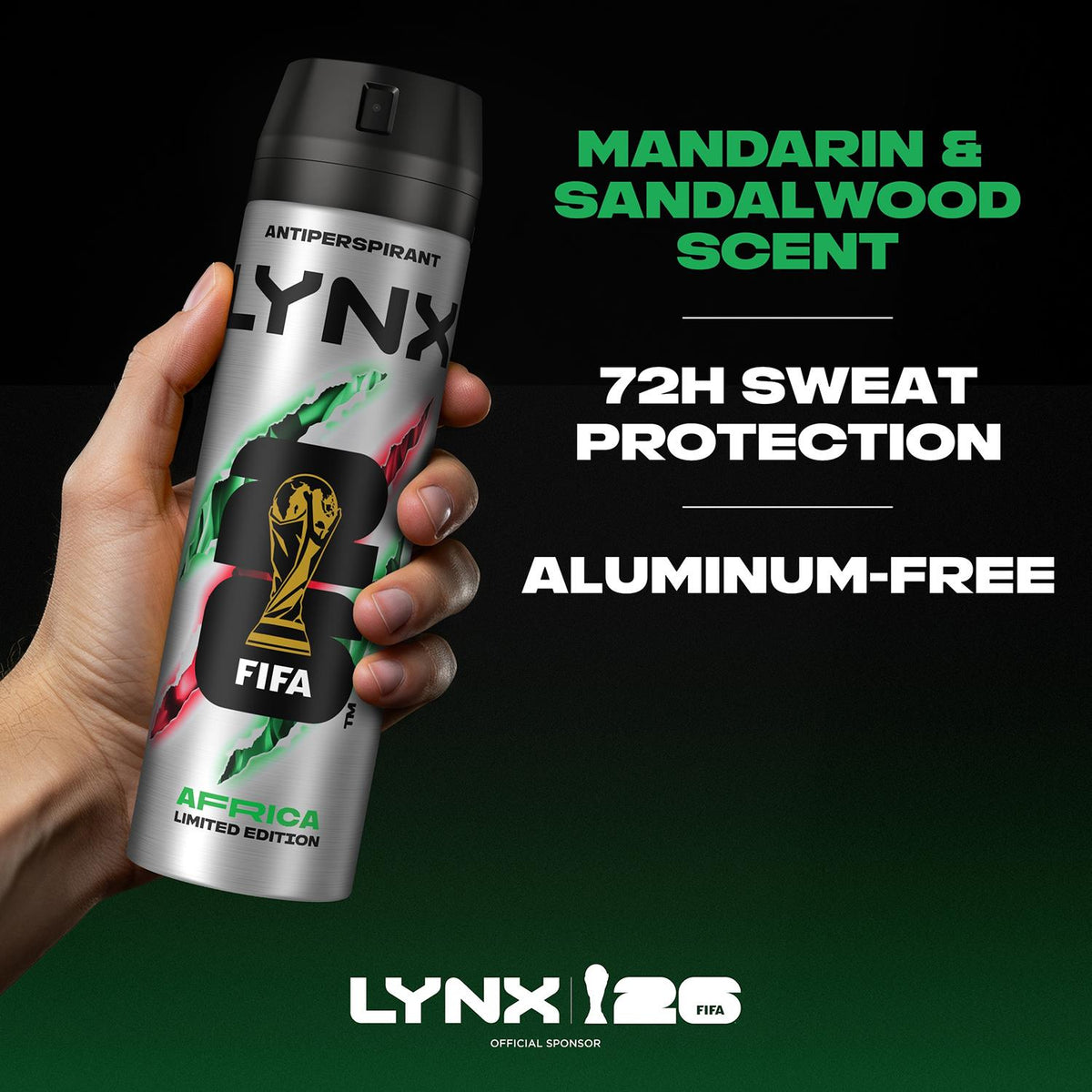 Limited Edition Fifa Africa Anti-perspirant Aerosol Deo Spray 200ml, 24 Pk | Set of 24
