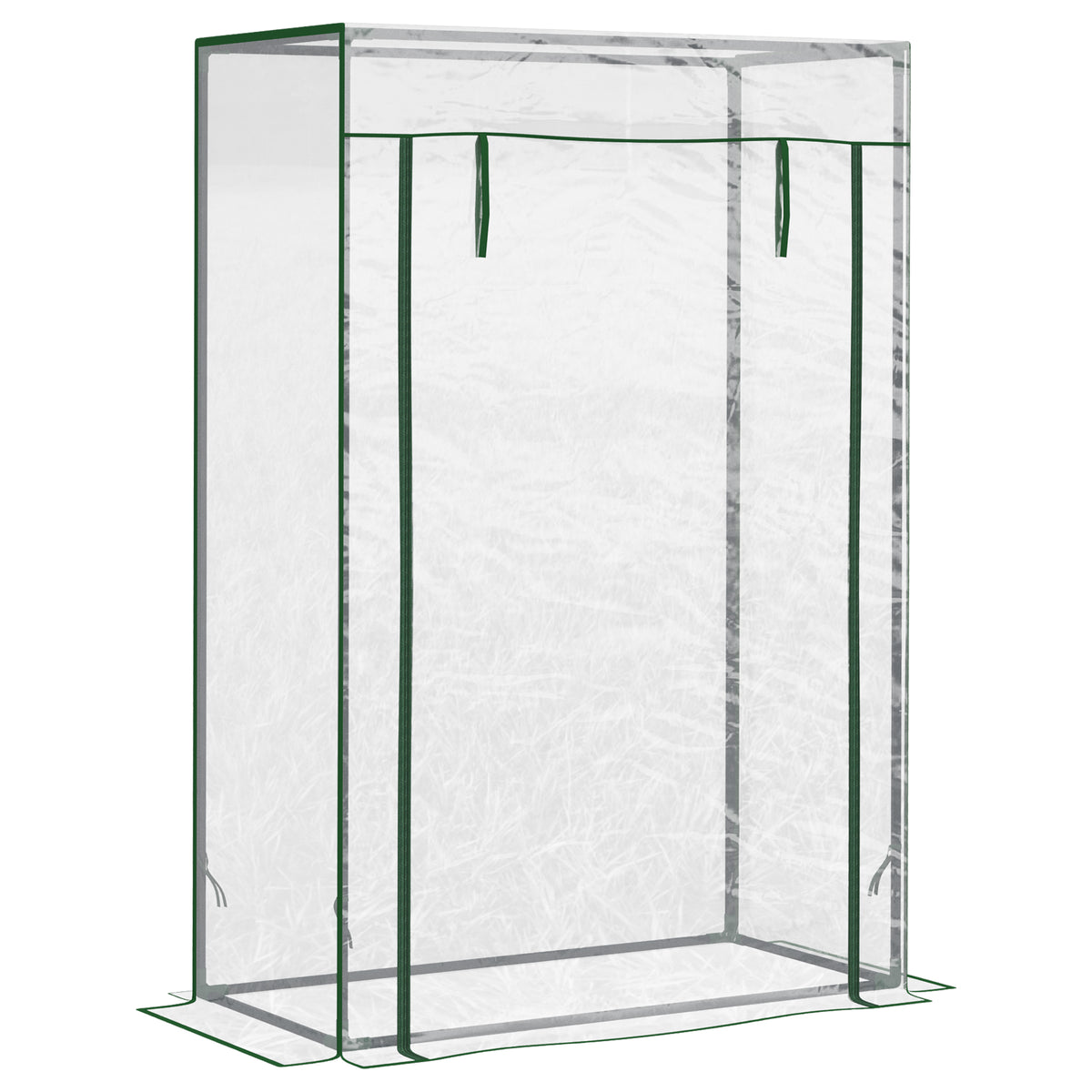 100x50x150cm Greenhouse Pvc Cover W/ Roll-up Door