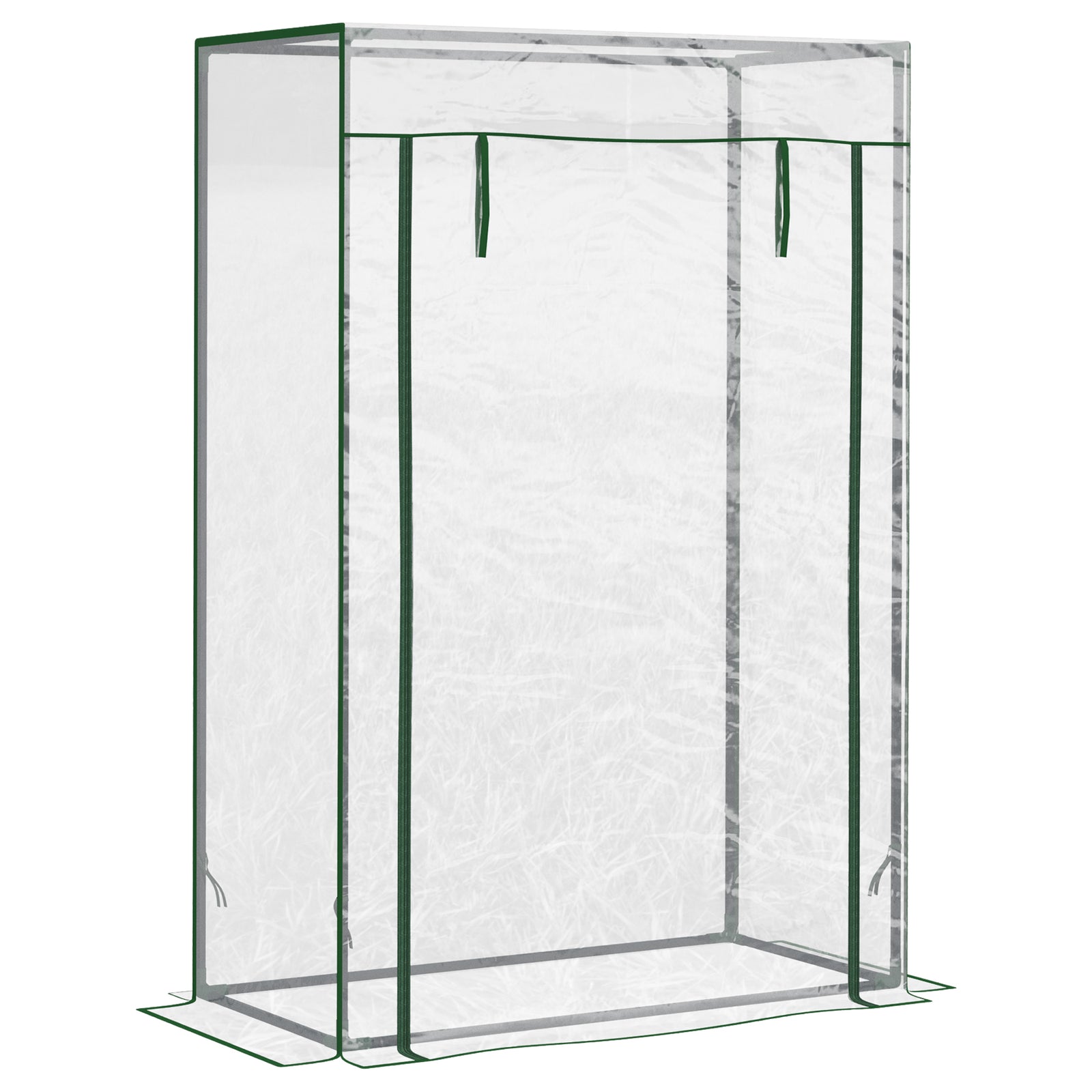100x50x150cm Greenhouse Pvc Cover W/ Roll-up Door