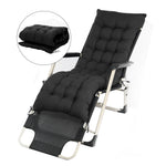 Sun Lounger Cushion Chair Sofa Cushion Cover Black