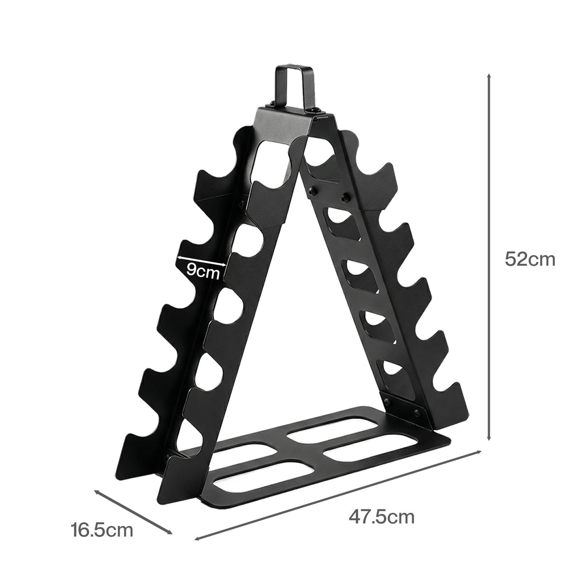 Centra Dumbbell Rack Stand Steel A-frame Home Gym Weight Storage Holder 180lb