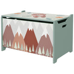 Toy Box, Kids Toy Chest With Lid, Safety Hinge | Green