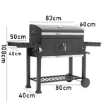 Outdoor Charcoal Grill With Side Table Bbq Patio