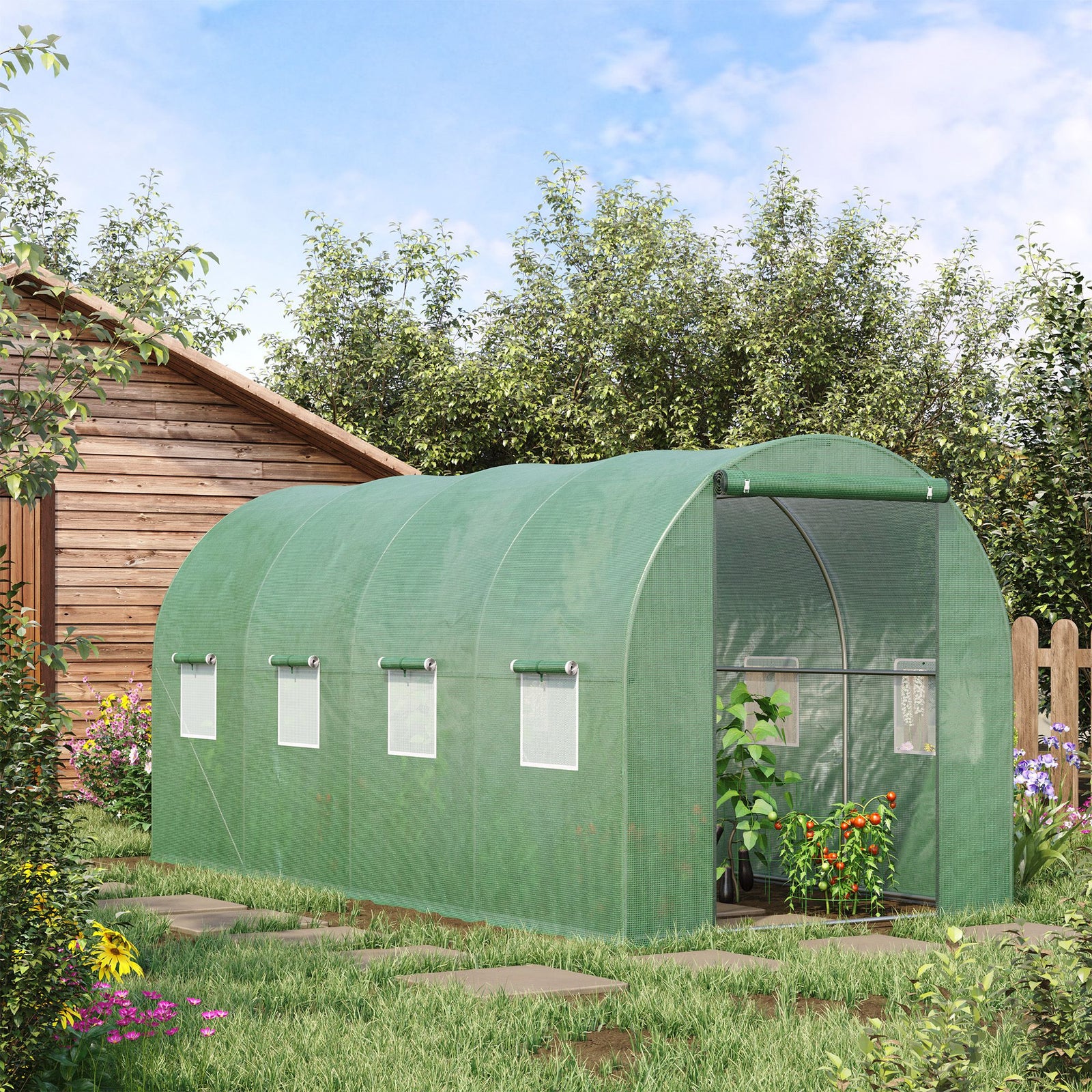 Walk-in  Polytunnel Greenhouse 4x2m