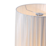 127cm Height E27 1-light Fabric Lampshade Floor Lamp With Foot Switch