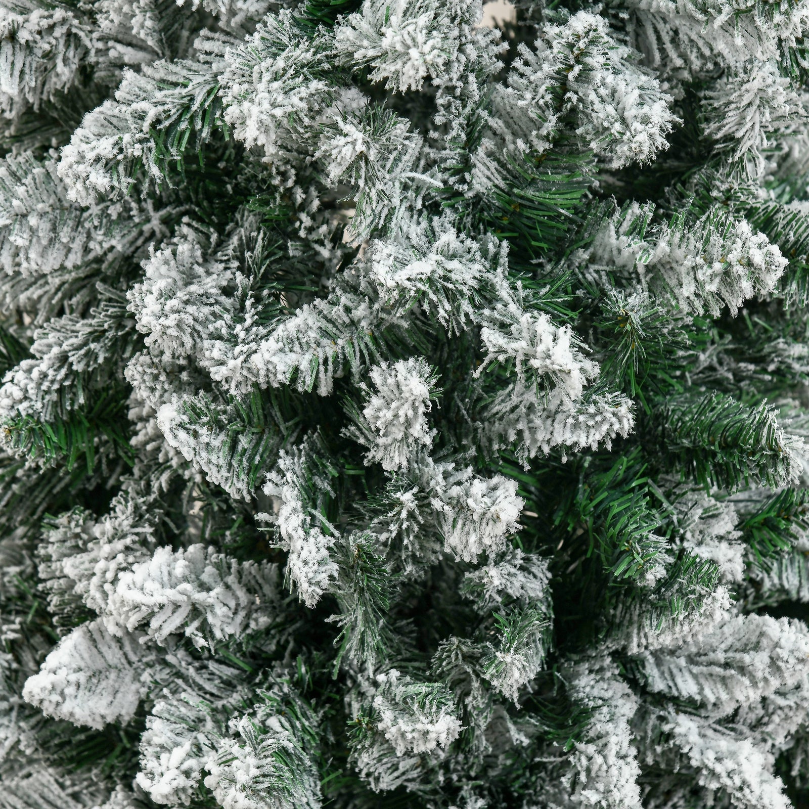 5/6ft Snow Flocked Artificial Christmas Tree Pencil Shape | 6ft | Green