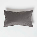 Velvet Cushion With Microfibre Insert | 30cm x 50cm | Grey