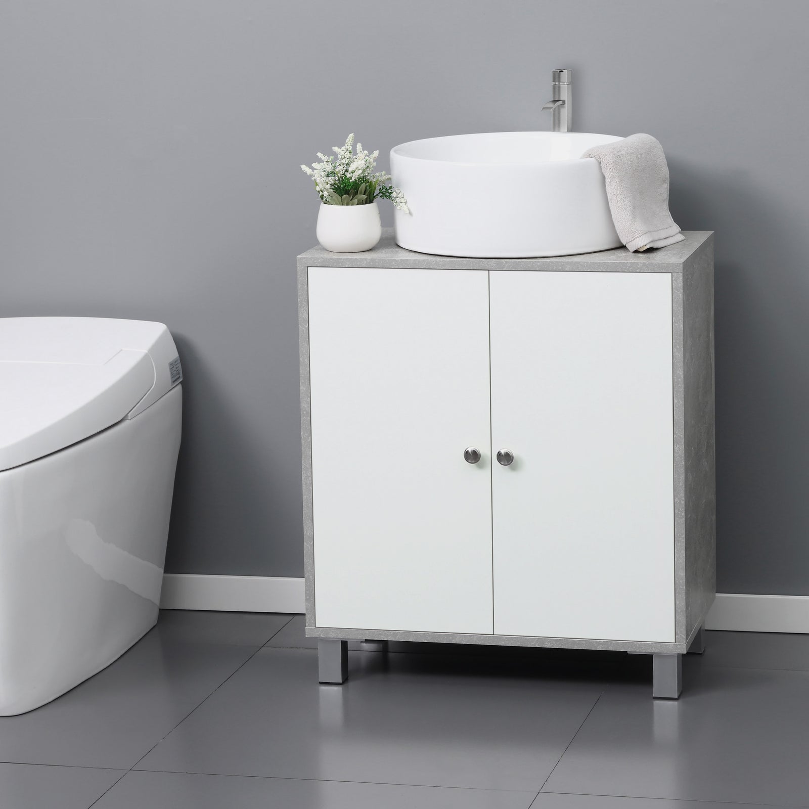 Bathroom Under Sink Cabinet Vanity Unit Space Saver