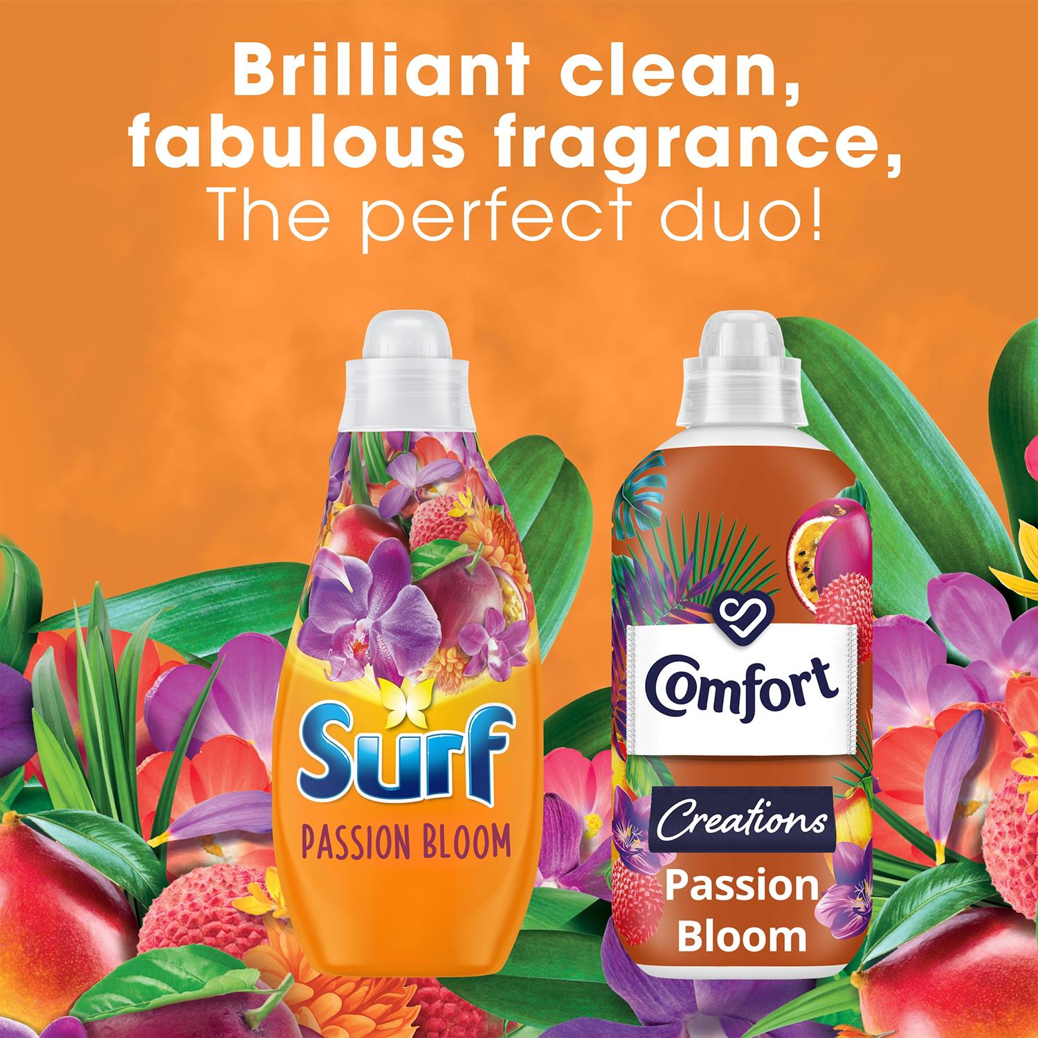 Laundry Washing Liquid Detergent Passion Bloom 2.6 Litre, 96 Washes, 4pk