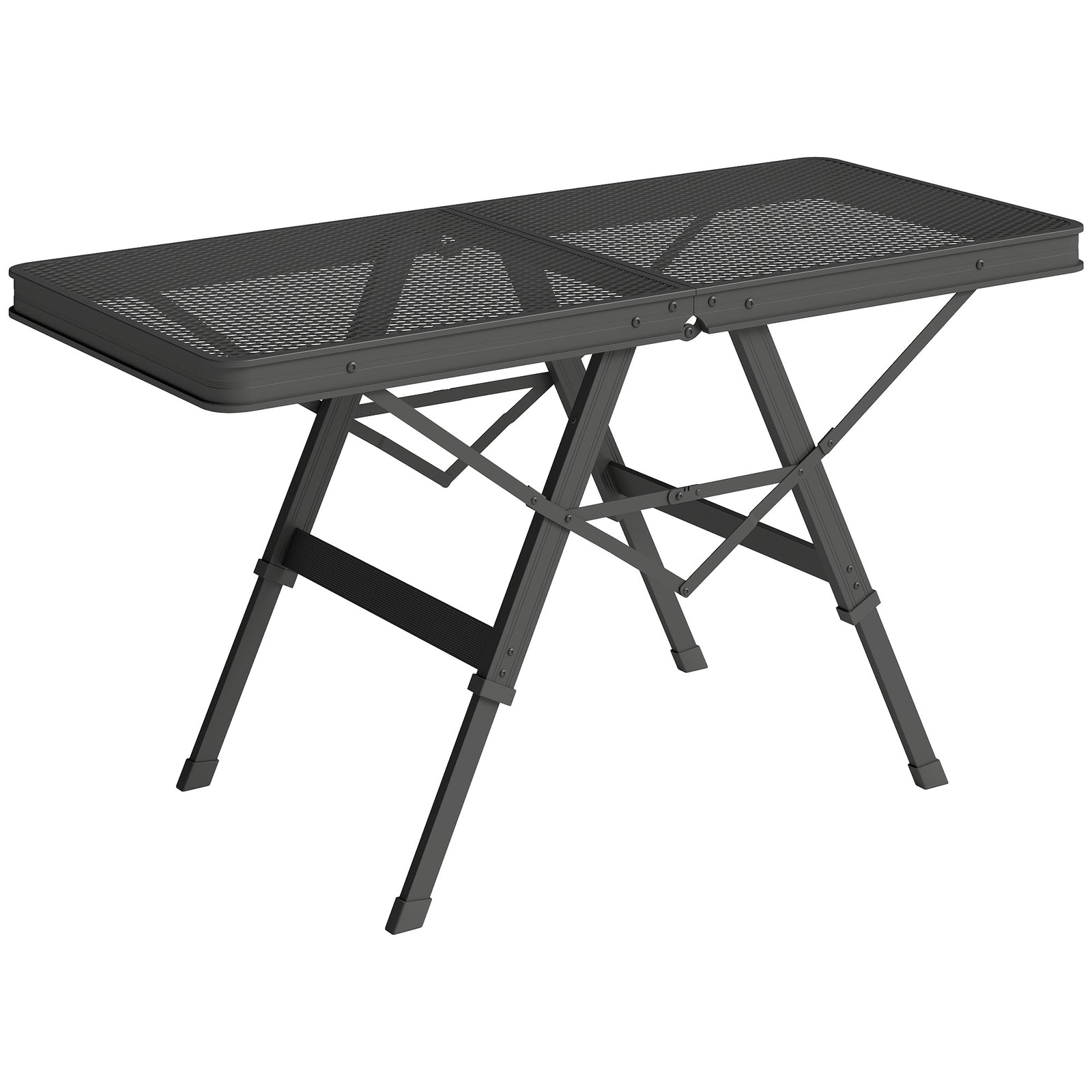 3ft Adjustable Camping Table, Black