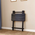 Folding Wooden Dining Table 60x60cm Black