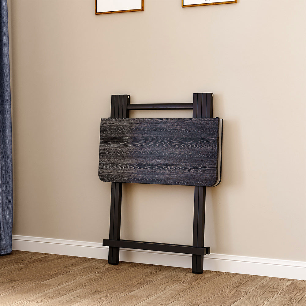 Folding Wooden Dining Table 60x60cm Black