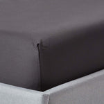 Egyptian Cotton Fitted Sheet 1000 Tc | Small Double | Dark Grey