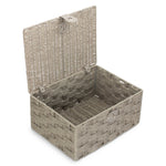 Grey Twisted Paper Rope Storage Basket | Medium