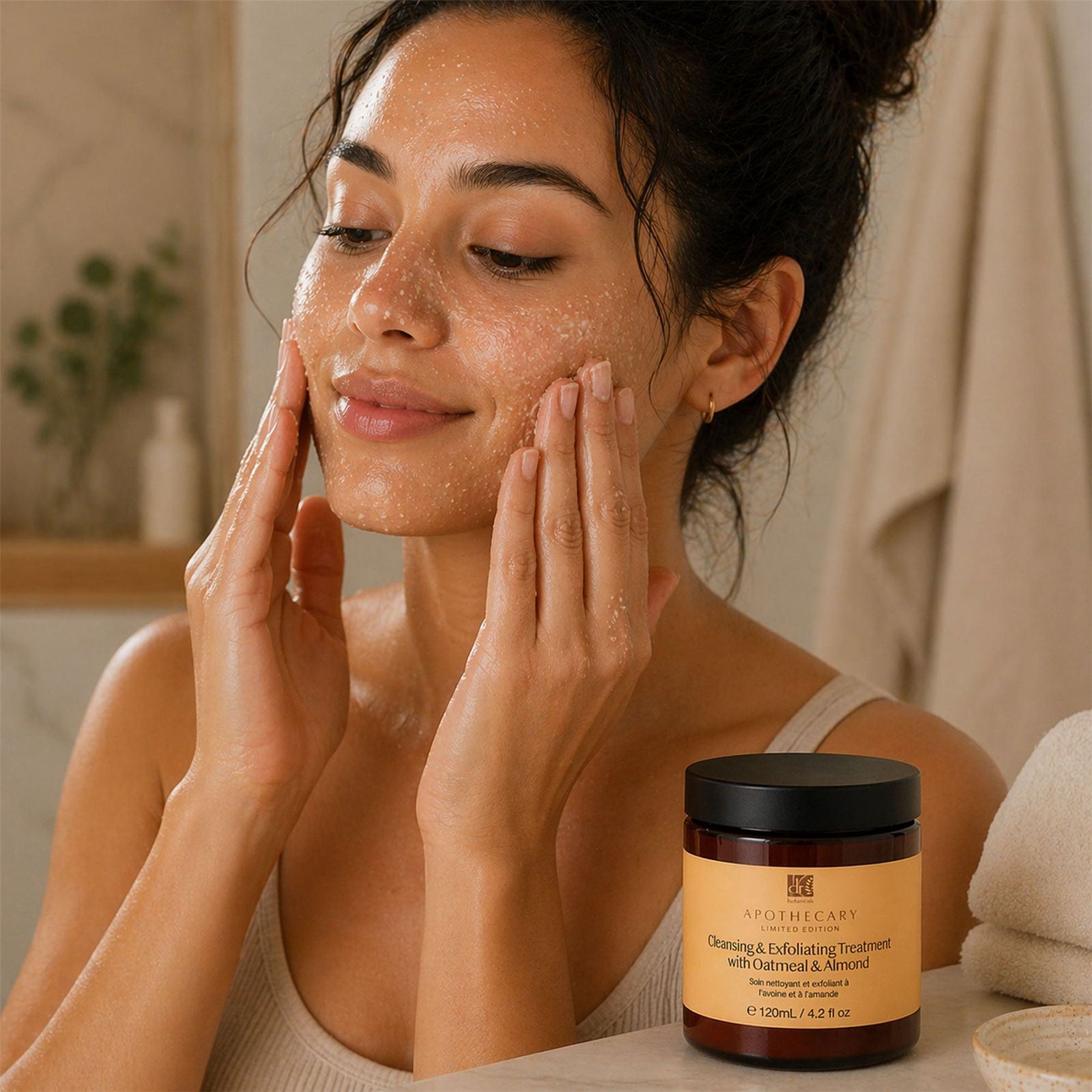 Cleansing & Exfoliating Anti-ageing Treatment With Oatmeal & Almond 120ml