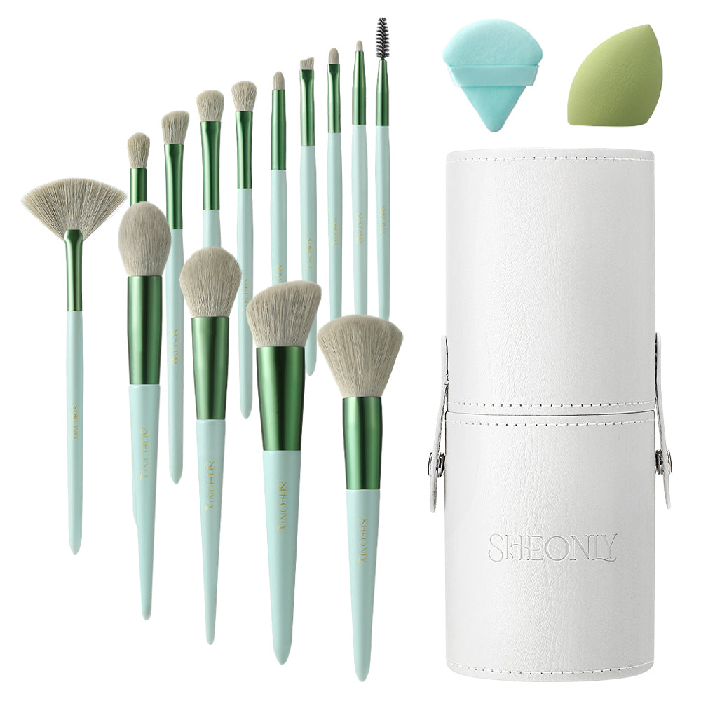 Professional Makeup Brush Set 14 Pcs For Foundation Powder Concealers Eye Shadows Blush