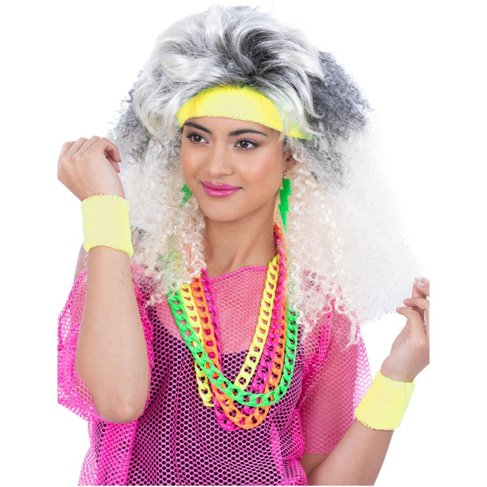 80s Neon Sweatbands | Yellow