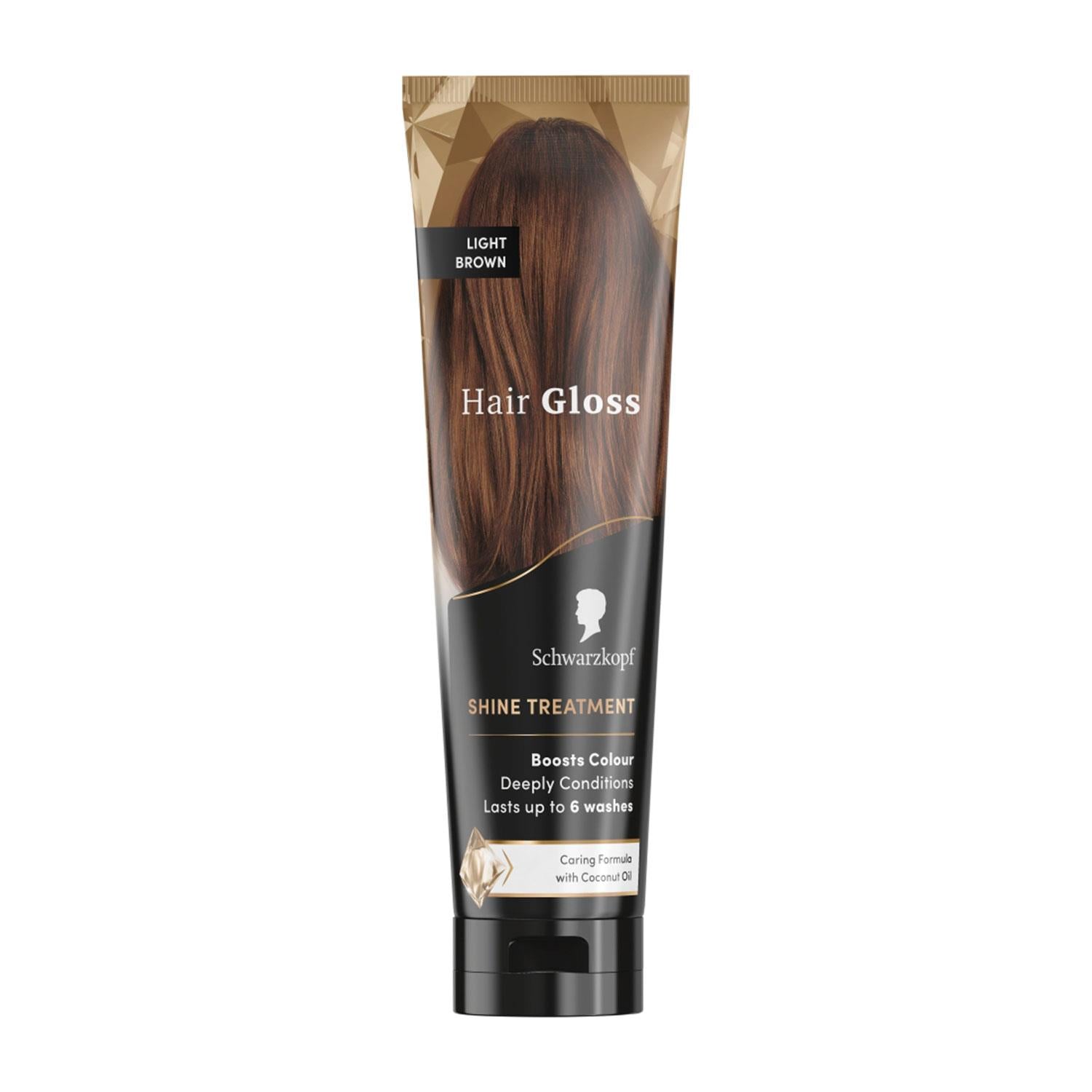 Hair Gloss Shine Treatment 150ml, 3 Pack | Set-of-3 | Light Brown