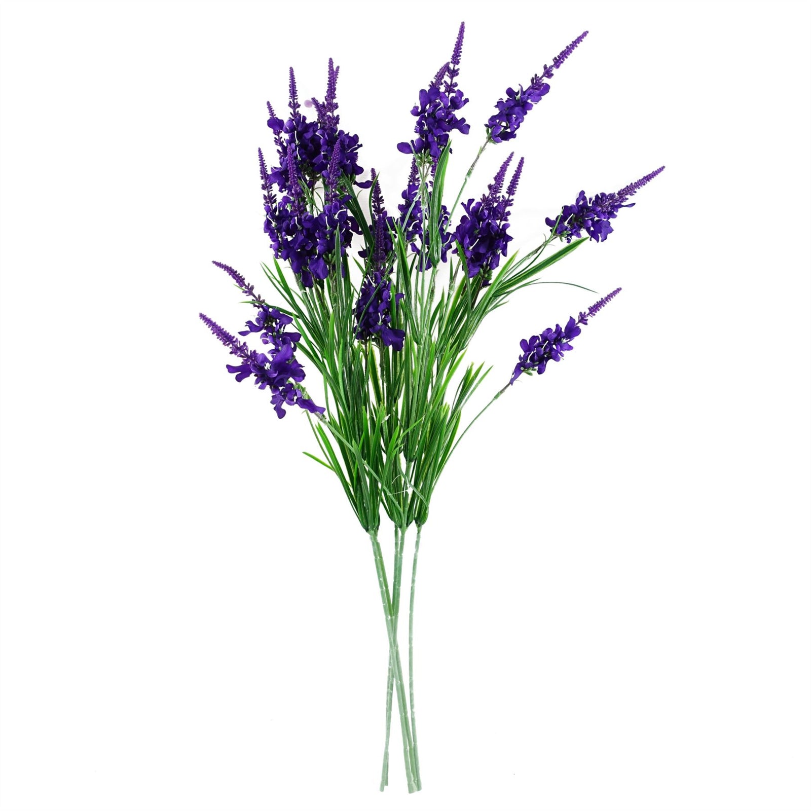 Pack Of 6 X 80cm Purple Larkspur Artifical Stem