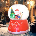 5.5ft Christmas Inflatable Crystal Ball With Led Lights