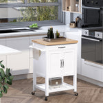 Trolley With Wheels, Shelves, Cupboard