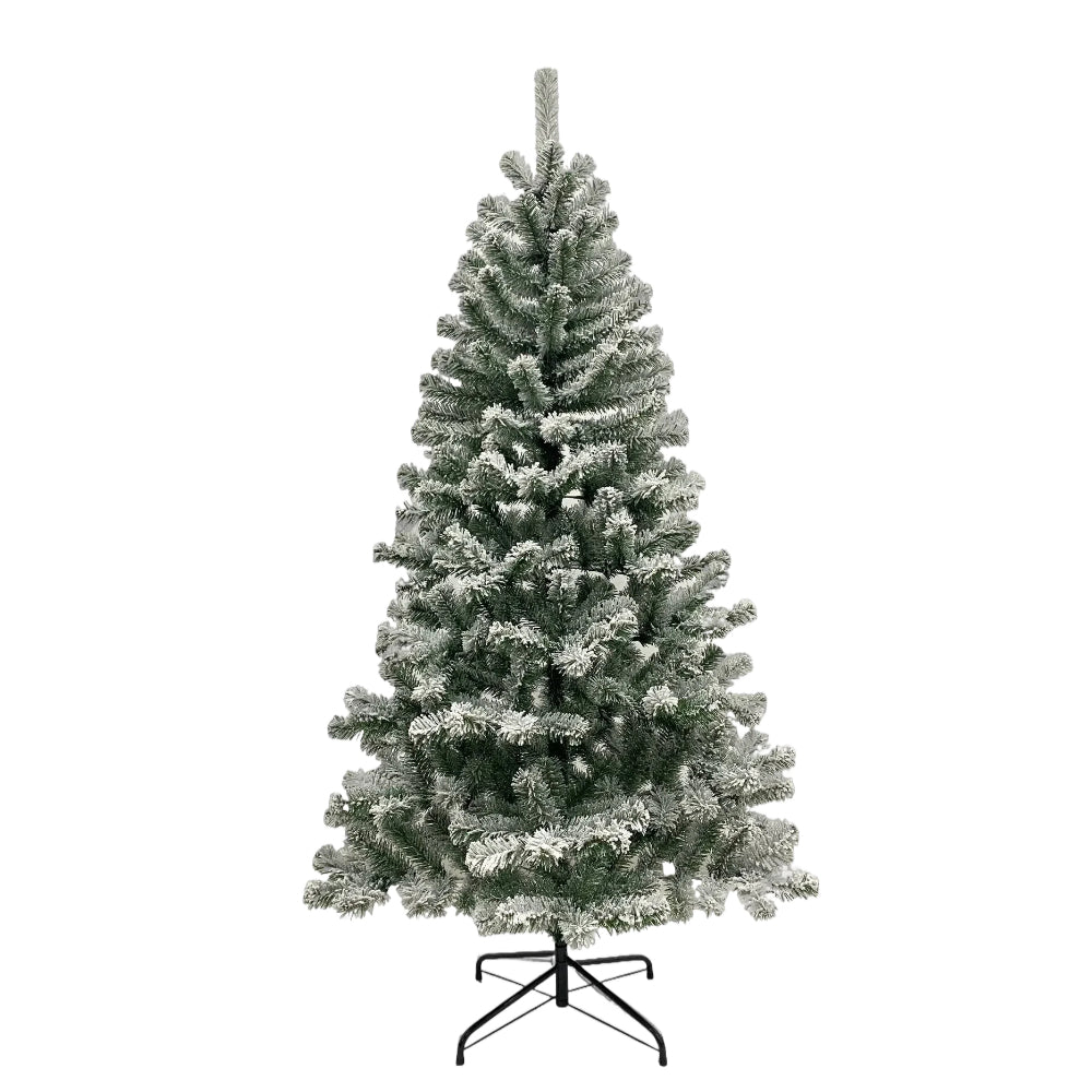 6ft Premium Snow Filled Grand Fir Full Artificial Christmas Tree 1000 Branch Tips