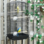 Bird Cage For Budgie Finch Canary Parakeet W/ Stand Sliding Tray | Black