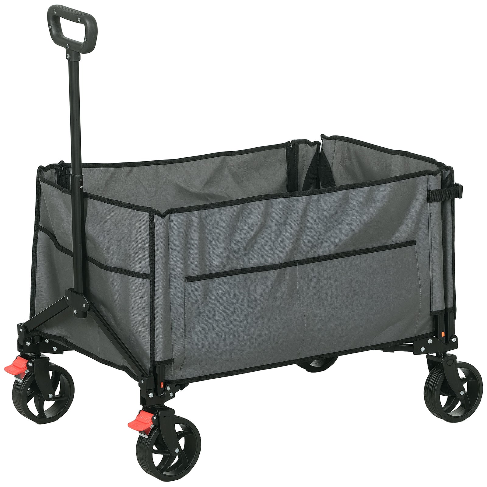 150l Folding Trolley, Collapsible Wagon | Gray