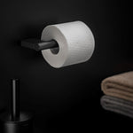 Toilet Roll Holder, Black Matt, Wall-mounted, 8,5 Cm. Collection Bwc