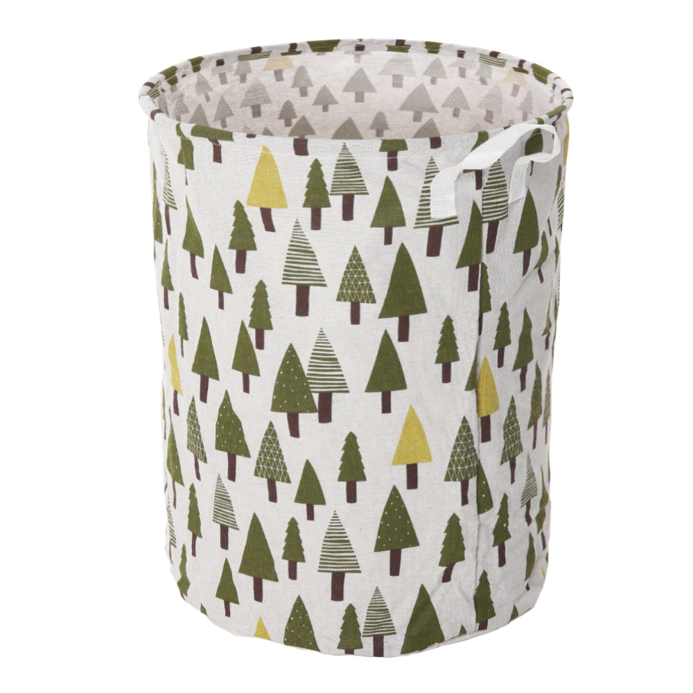 Household Dirty Clothes Hamper, Laundry Basket With Handles Folding | White