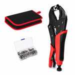 Snap Fastener Kit Adjustable Press Tool For Boat Covers Leather Cloths Red | Red