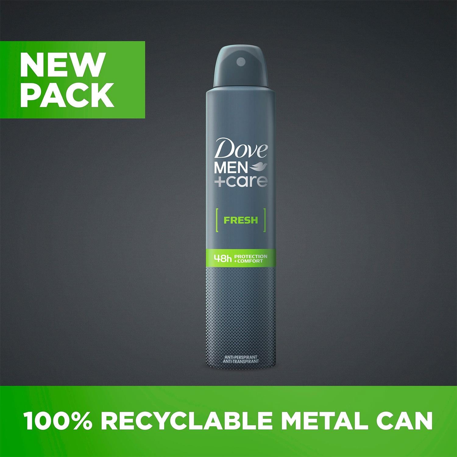Men+care Fresh Antiperspirant Deodorant Spray For 48h Protection 200ml, 3pk