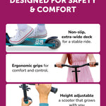 Deluxe 2 Wheel Scooter | Fuchsia