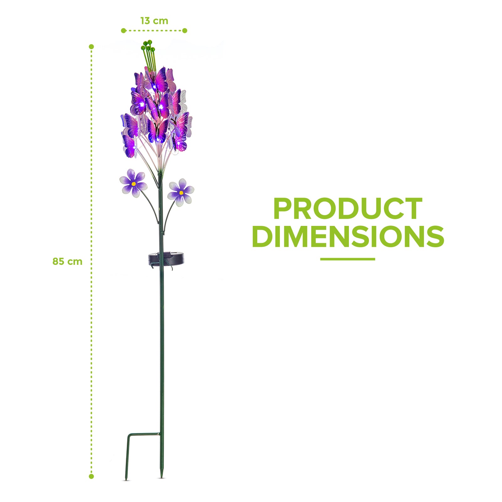Butterfly Shaped Solar Power Garden Light