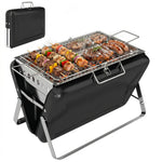 Charcoal Bbq Grill Portable With Tilting Grate | Black