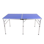 Camping Folding Table Tennis Table Set | One Size | Blue