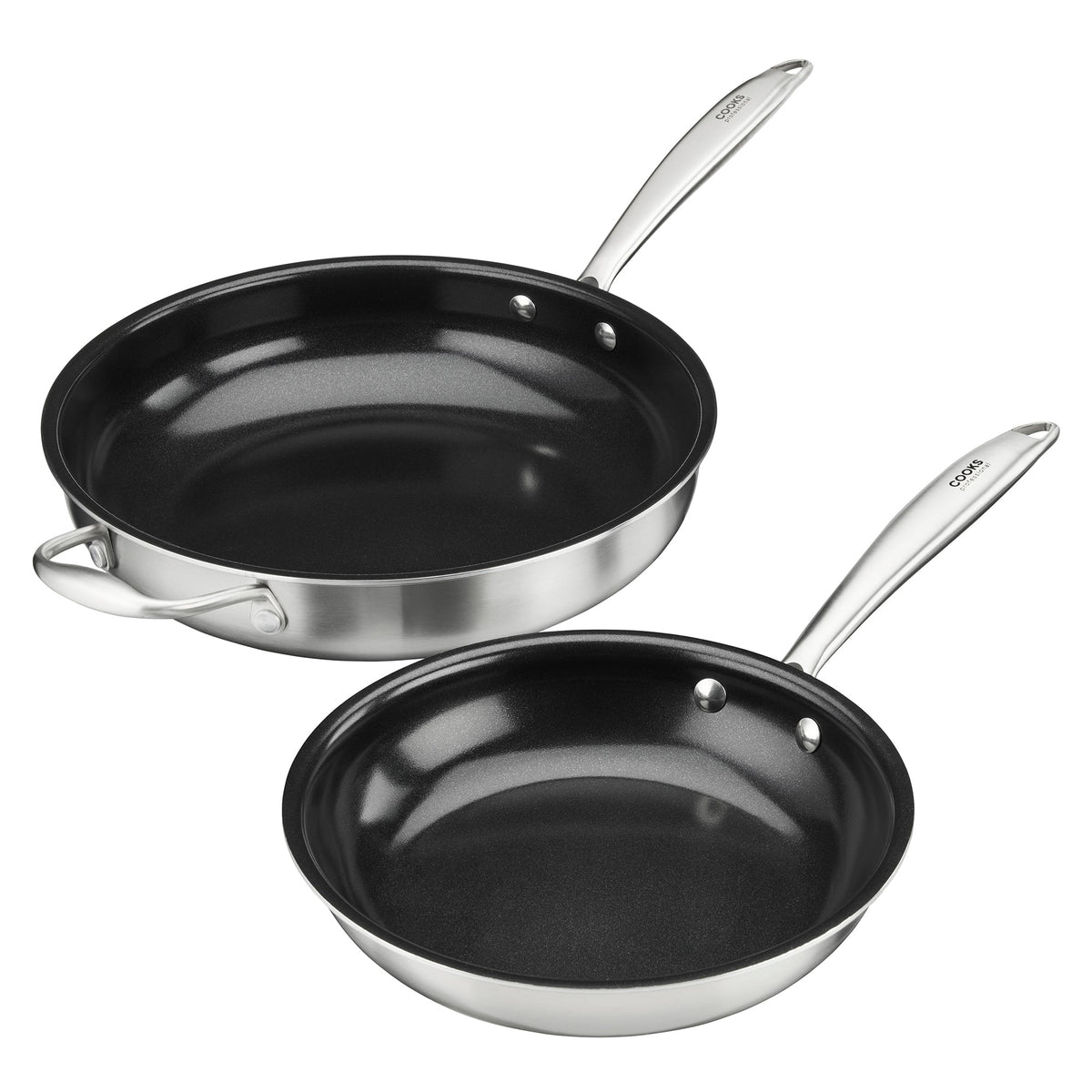 Tri-ply 2 Piece Frying Pan Set - 22cm & 28cm