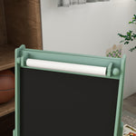 Kids Easel With Paper Roll, Blackboard, Whiteboard, Storage | Green