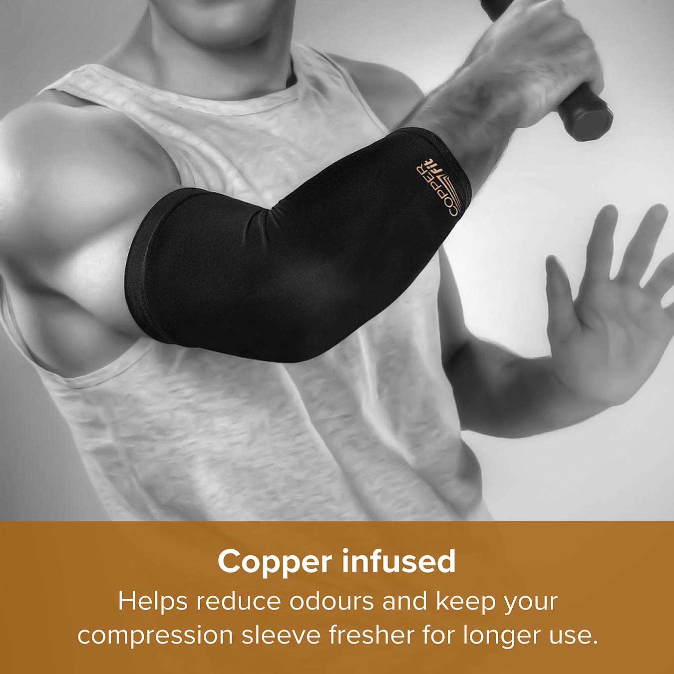 Elbow Compression Sleeve | Medium | Black