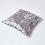 Luxury Crushed Velvet Cushion Cover | 60cm x 60cm | Silver