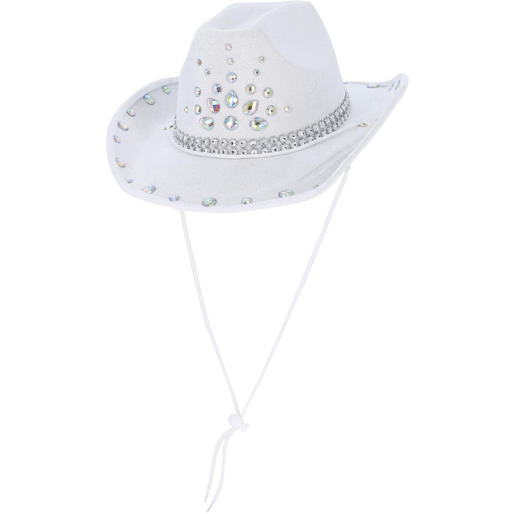 Rhinestone Cowboy Hat | White