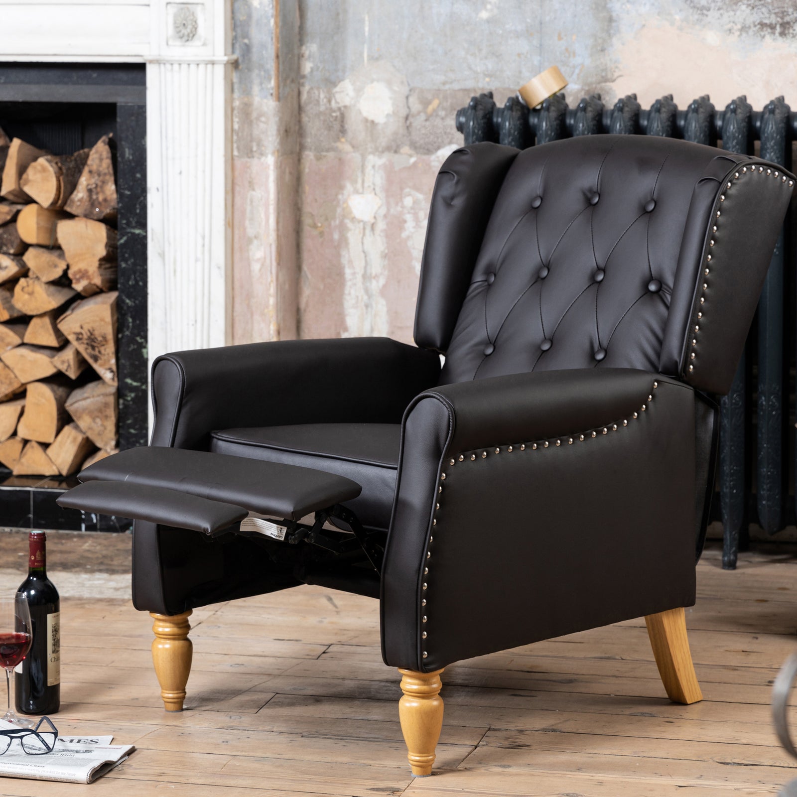 Galena Recliner Armchair | Brown