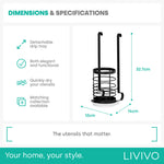 Hanging Utensil Holder - Black