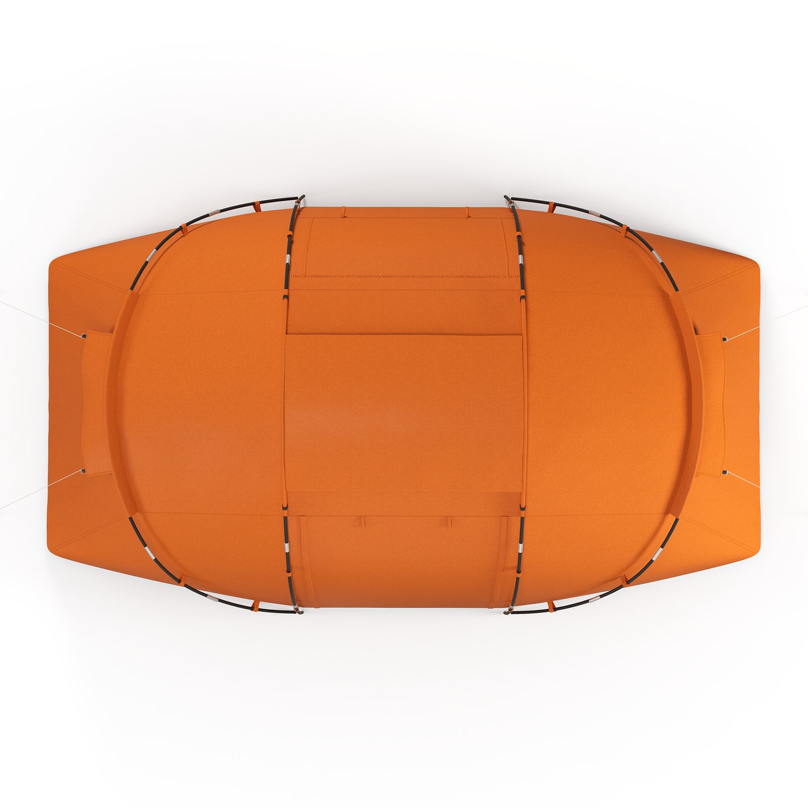 4-6 Persons Camping Tent Dome Family Travel Group Hiking | Orange
