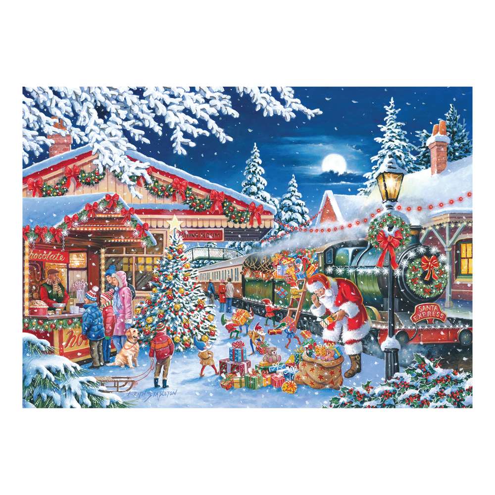 Santa's Express Mini Jigsaw Puzzle Tube - 150 Piece