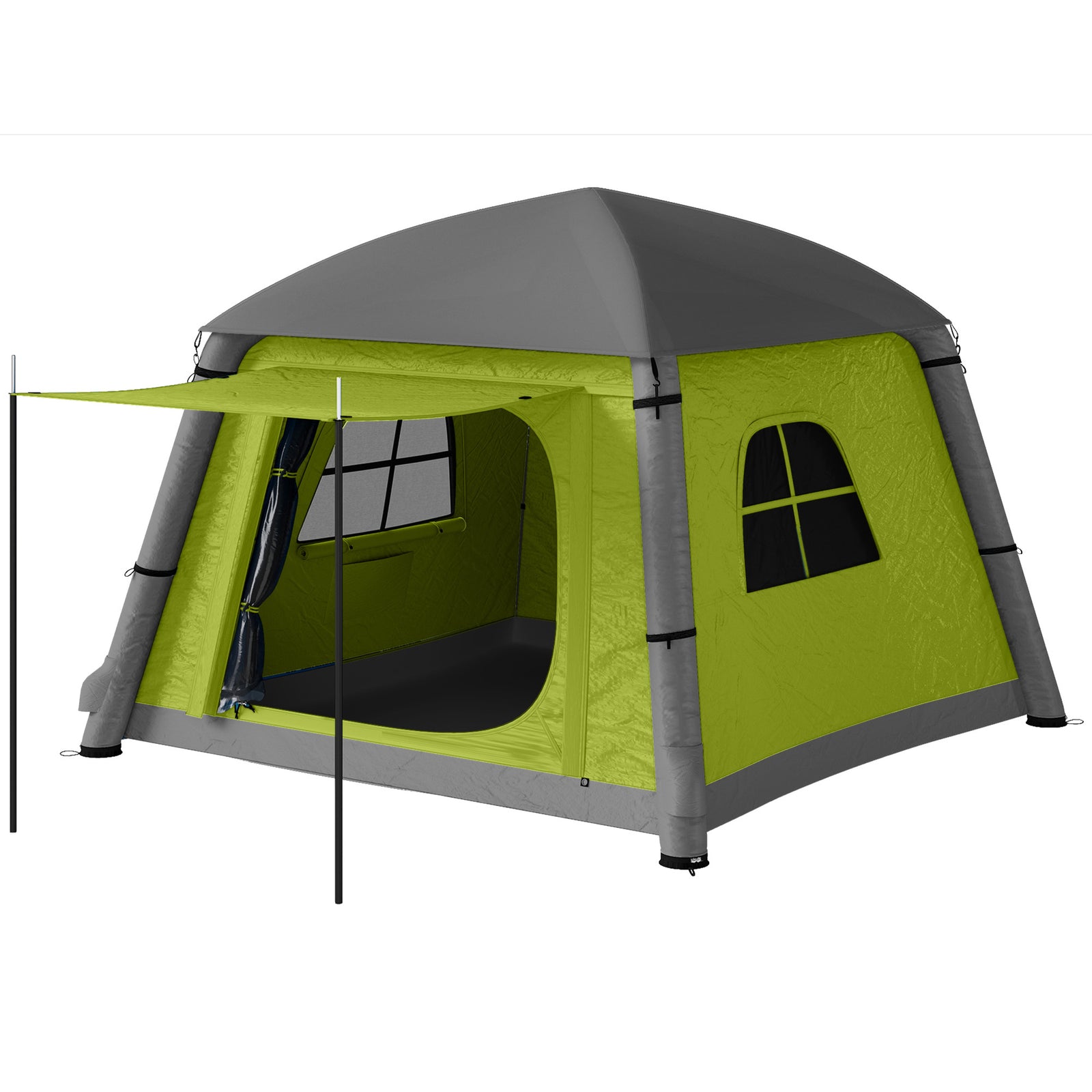 Inflatable Camping Tent, Easy Setup 2 Man Tent | Green