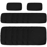 Garden Sofa Set Polyester Cover Replacement No Cushion | Black